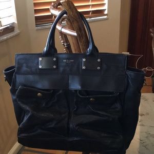 Rag and Bone Large Black Pilot Bag